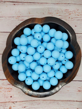 Solid Color #16 - 15mm Silicone Beads - 10 Pack