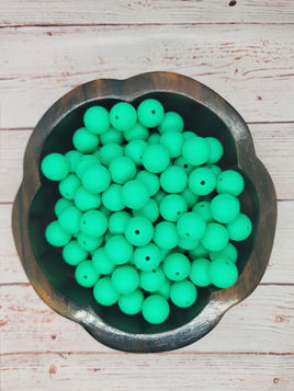 Solid Color #30 - 15mm Silicone Beads - 10 Pack