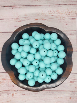Solid Color #46 - 15mm Silicone Beads - 10 Pack