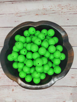 Solid Color #48 - 15mm Silicone Beads - 10 Pack
