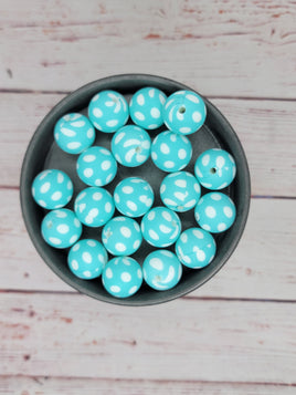 Print Color #54 - 15mm Silicone Beads - 10 Pack