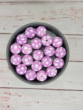 Print Color #57 - 15mm Silicone Beads - 10 Pack
