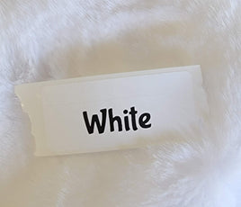 Faux Fake Fur - White - 10"×10"