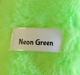 Faux Fake Fur - Neon Green - 10"×10"