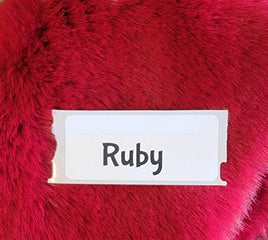Faux Fake Fur - Ruby - 10"×10"