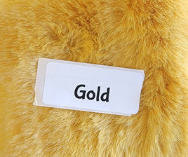 Faux Fake Fur - Gold - 10"×10"