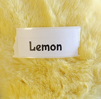 Faux Fake Fur - Lemon - 10"×10"