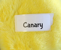 Faux Fake Fur - Canary - 10"×10"