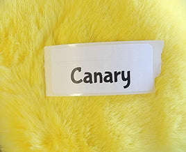 Faux Fake Fur - Canary - 10"×10"