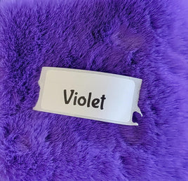 Faux Fake Fur - Violet - 10"×10"
