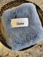 Faux Fake Fur - Stone - 10"×10"