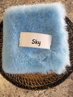 Faux Fake Fur - Sky - 10"×10"