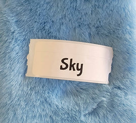 Faux Fake Fur - Sky - 10"×10"