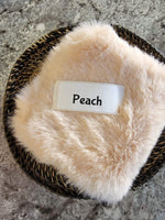 Faux Fake Fur - Peach - 10"×10"