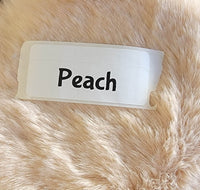 Faux Fake Fur - Peach - 10"×10"