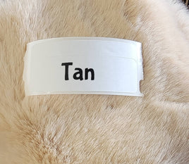 Faux Fake Fur - Tan - 10"×10"