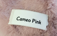 Faux Fake Fur - Cameo Pink - 10"×10"