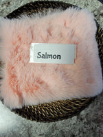 Faux Fake Fur - Salmon - 10"×10"