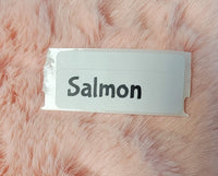 Faux Fake Fur - Salmon - 10"×10"