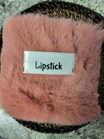 Faux Fake Fur - Lipstick - 10"×10"