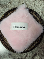 Faux Fake Fur - Flamingo - 10"×10"