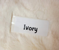 Faux Fake Fur - Ivory - 10"×10"