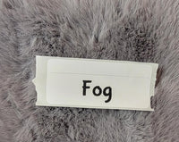 Faux Fake Fur - Fog - 10"×10"