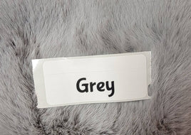 Faux Fake Fur - Grey - 10"×10"