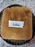 Faux Fake Fur - Coffee - 10"×10"
