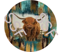 Highland Cow Digital Cardstock Cutouts