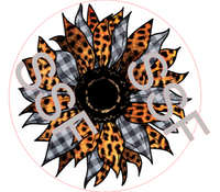 Cheetah Leopard Sunflower Digital Cardstock Cutouts