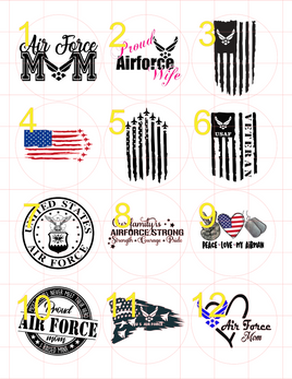Air Force Cardstock Cutouts