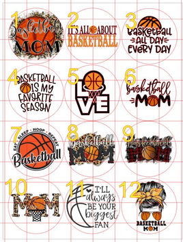 Basketball Cardstock Cutouts