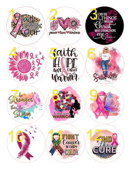 Breast Cancer 1 Cardstock Cutouts