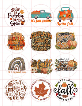 Fall 3 Cardstock Cutouts