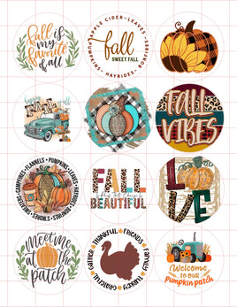 Fall 4 Cardstock Cutouts