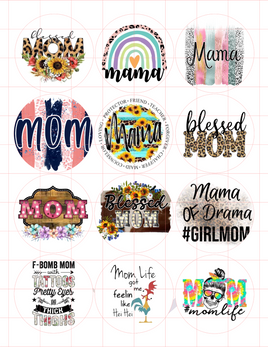 Mom Cardstock Cutouts