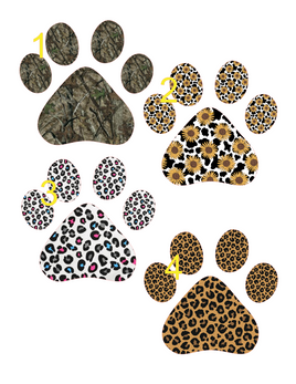 Paw Prints 1 Cardstock Cutouts