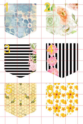 Pockets 5 Cardstock Cutouts