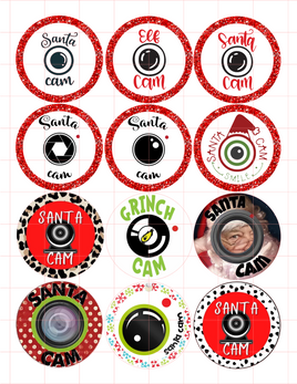 Santa Cam Cardstock Cutouts