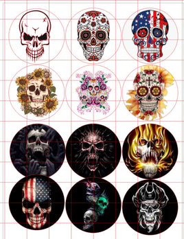Skull Cardstock Cutouts