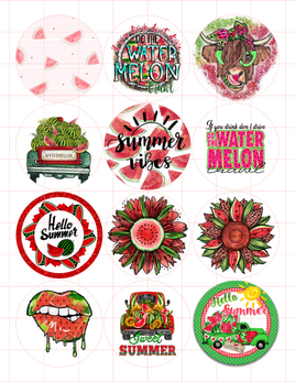 Watermelon 1 Cardstock Cutouts